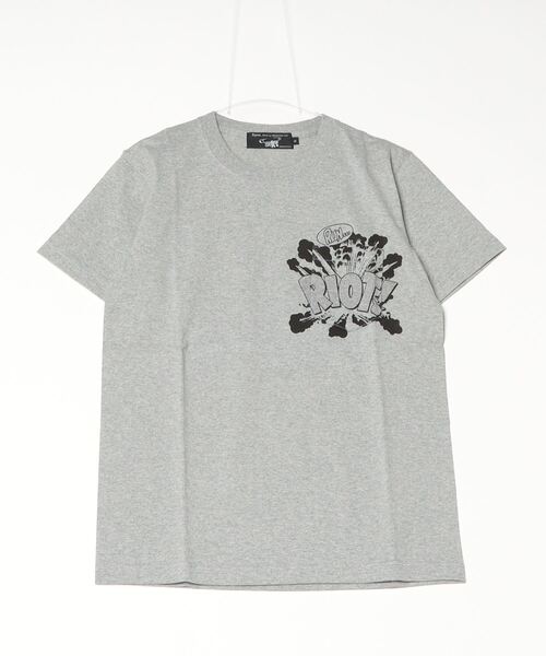Sync.(スィンク)の「Sync. 【D*FACE】 POCKET TEE "RIOT"(Tシャツ/カットソー・メンズ・ヘザーグレー/ブラック/ホワイト・LARGE/MEDIUM/X-LARGE/SMALL)」の3枚目の写真