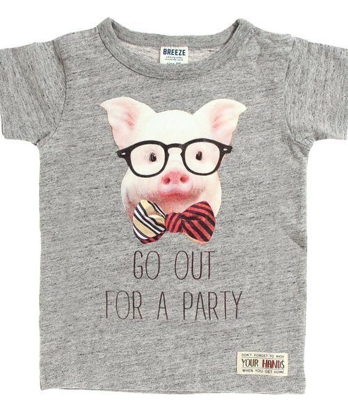 BREEZE(ブリーズ)の「ネット限定Piggy Tシャツ(Tシャツ/カットソー・キッズ・グリーン/グレー/キナリ・110/130/100/90/80/120/140/95)」の10枚目の写真