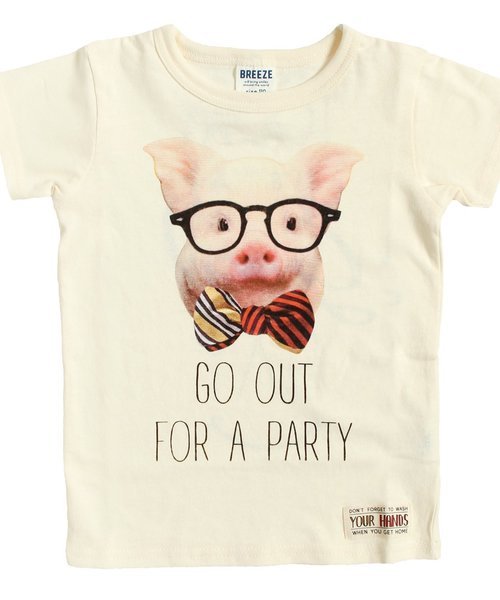 BREEZE(ブリーズ)の「ネット限定Piggy Tシャツ(Tシャツ/カットソー・キッズ・グリーン/グレー/キナリ・110/130/100/90/80/120/140/95)」の11枚目の写真