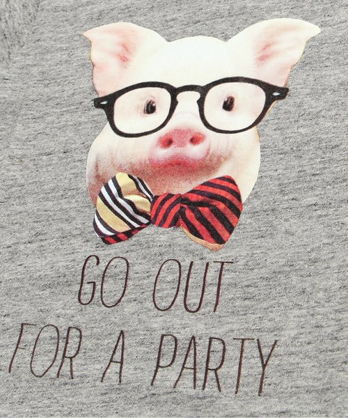 BREEZE(ブリーズ)の「ネット限定Piggy Tシャツ(Tシャツ/カットソー・キッズ・グリーン/グレー/キナリ・110/130/100/90/80/120/140/95)」の6枚目の写真
