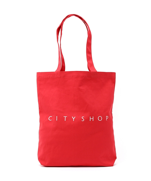 CITYSHOP(シティーショップ)の「CITYSHOP LOGO TOTE(トートバッグ・ブルー/ホワイト/グリーン/ライトグリーン/レッド/ブラック・FREE)」の6枚目の写真