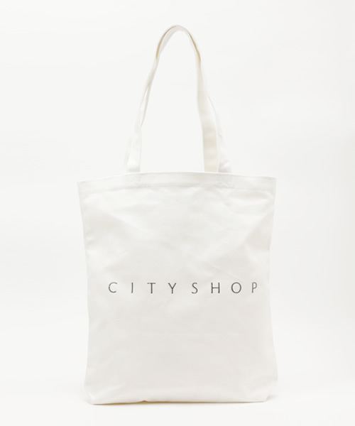 CITYSHOP(シティーショップ)の「CITYSHOP LOGO TOTE(トートバッグ・ブルー/ホワイト/グリーン/ライトグリーン/レッド/ブラック・FREE)」の2枚目の写真