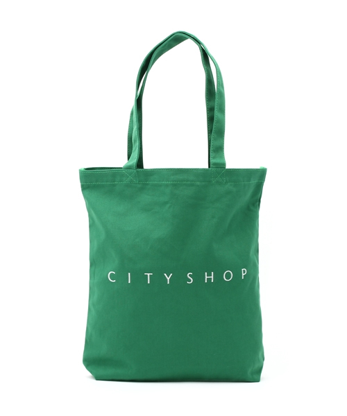 CITYSHOP(シティーショップ)の「CITYSHOP LOGO TOTE(トートバッグ・ブルー/ホワイト/グリーン/ライトグリーン/レッド/ブラック・FREE)」の1枚目の写真