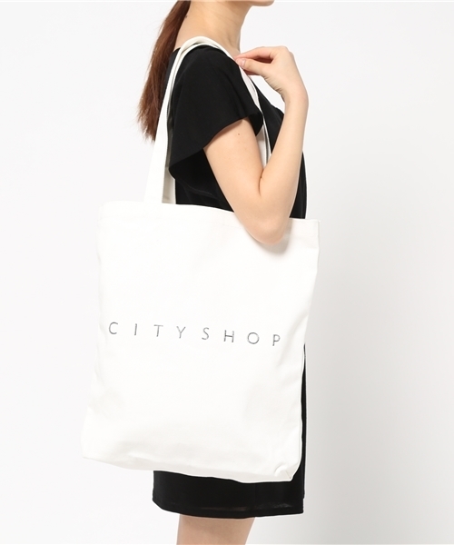 CITYSHOP(シティーショップ)の「CITYSHOP LOGO TOTE(トートバッグ・ブルー/ホワイト/グリーン/ライトグリーン/レッド/ブラック・FREE)」の11枚目の写真