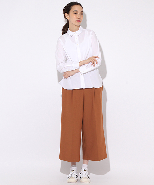 niko and...（ニコアンド）の「CA/FBビステーパーパンツ【niko and ...】（その他パンツ・レディース・ダークブラウン/キャメル/ライトブラウン・FREE）」の3枚目の写真