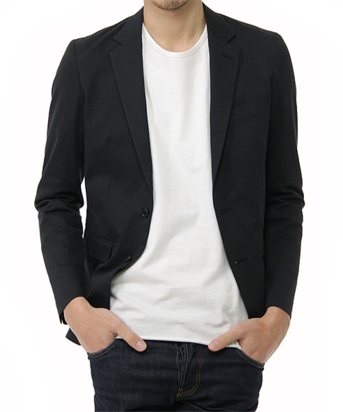 BEAMS(ビームス)の「BEAMS / 袖裏柄ストレッチ2Bジャケット(テーラードジャケット・メンズ・グレー/ブラック/ネイビー・SMALL/MEDIUM/LARGE/X-LARGE)」の11枚目の写真