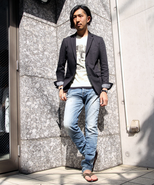 BEAMS(ビームス)の「BEAMS / 袖裏柄ストレッチ2Bジャケット(テーラードジャケット・メンズ・グレー/ブラック/ネイビー・SMALL/MEDIUM/LARGE/X-LARGE)」の10枚目の写真