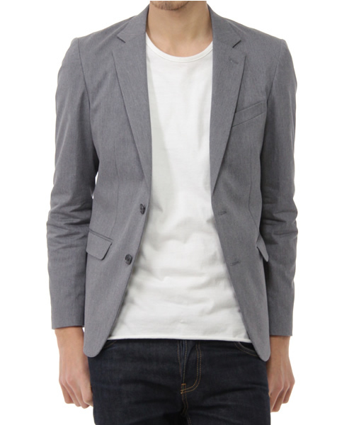 BEAMS(ビームス)の「BEAMS / 袖裏柄ストレッチ2Bジャケット(テーラードジャケット・メンズ・グレー/ブラック/ネイビー・SMALL/MEDIUM/LARGE/X-LARGE)」の3枚目の写真