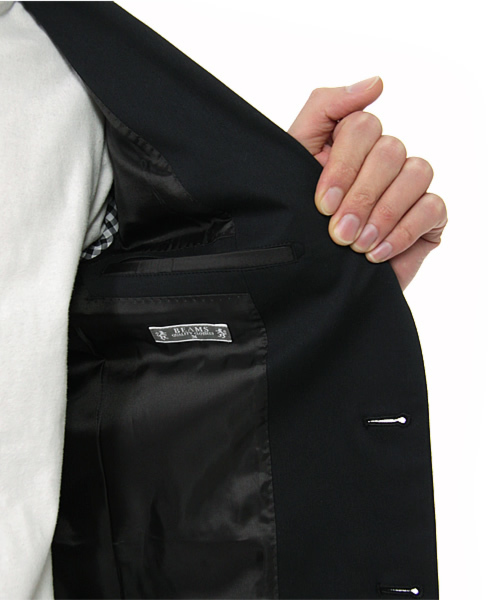 BEAMS(ビームス)の「BEAMS / 袖裏柄ストレッチ2Bジャケット(テーラードジャケット・メンズ・グレー/ブラック/ネイビー・SMALL/MEDIUM/LARGE/X-LARGE)」の13枚目の写真