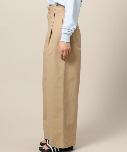 BEAUTY&YOUTH UNITED ARROWS（ビューティーアンドユースユナイテッドアローズ）の「BY コットンハイウエスト ワイドパンツ ◆（その他パンツ・レディース・オフホワイト/ベージュ/ライトピンク・MEDIUM/SMALL）」の17枚目の写真