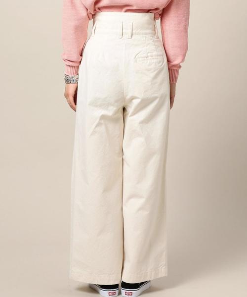 BEAUTY&YOUTH UNITED ARROWS（ビューティーアンドユースユナイテッドアローズ）の「BY コットンハイウエスト ワイドパンツ ◆（その他パンツ・レディース・オフホワイト/ベージュ/ライトピンク・MEDIUM/SMALL）」の5枚目の写真