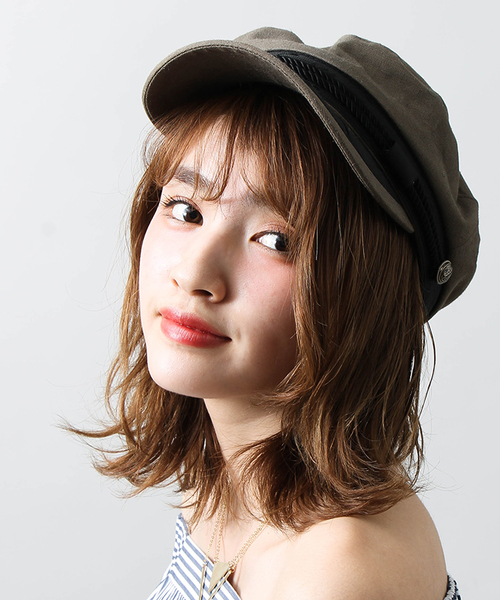 WEGO（ウィゴー）の「DISPARK/マリンキャスケット（キャスケット・レディース・カーキ/ブラック/キャメル/ホワイト・FREE）」の4枚目の写真