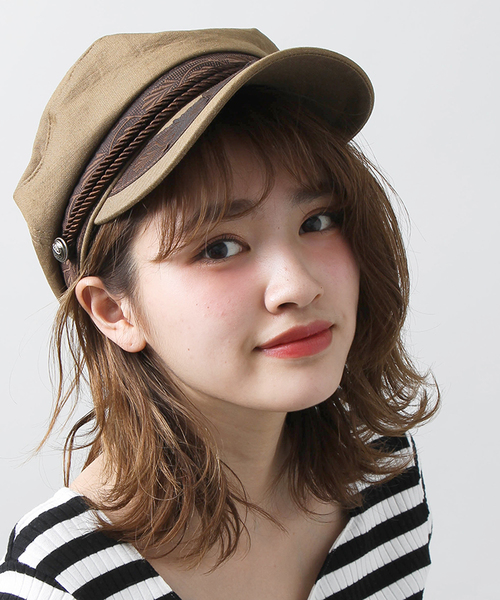 WEGO（ウィゴー）の「DISPARK/マリンキャスケット（キャスケット・レディース・カーキ/ブラック/キャメル/ホワイト・FREE）」の16枚目の写真