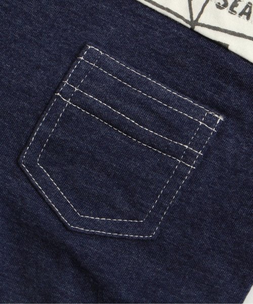 apres les cours（アプレレクール）の「ヨット総柄切替ロンパス（ロンパース・キッズ・オフホワイト/サックスブルー・70/80）」の12枚目の写真