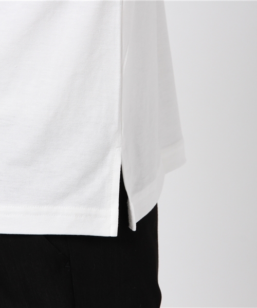 Honeys（ハニーズ）の「ＵＶカット 吸水速乾でさらさら着心地フレア袖プルオーバー（Tシャツ/カットソー・レディース・ブルー/オフホワイト/ピンク/ネイビー/ブラック/ライトピンク/ホワイト×ブラック・M/L/S）」の13枚目の写真