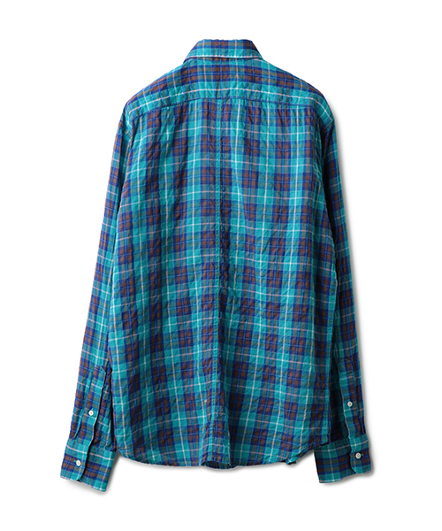 ESTNATION(エストネーション)の「ESTNATION シャーリングチェック柄シャツ(シャツ/ブラウス・メンズ・ライトインディゴブルー/クリアレッド/マスタード・SMALL/MEDIUM/LARGE/X-LARGE)」の15枚目の写真