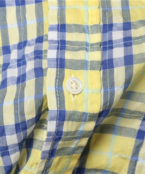 ESTNATION(エストネーション)の「ESTNATION シャーリングチェック柄シャツ(シャツ/ブラウス・メンズ・ライトインディゴブルー/クリアレッド/マスタード・SMALL/MEDIUM/LARGE/X-LARGE)」の10枚目の写真