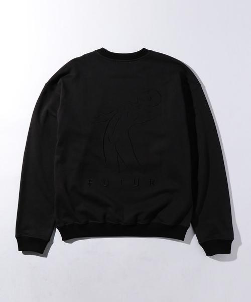 FUTUR(フューチャー)の「<FUTUR> NEW 01 SWT CN L/S/スウェット ◆(スウェット・メンズ・ホワイト/ブラック・LARGE/MEDIUM)」の2枚目の写真