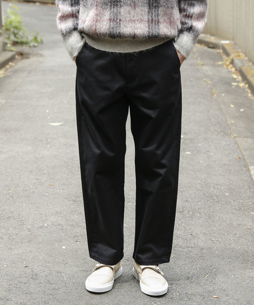 FACTOTUM（ファクトタム）の「【FACTOTUM】モールスキンストレッチワイドスラックス（スラックス・メンズ・ブラック/カーキ・44/48/46）」の3枚目の写真