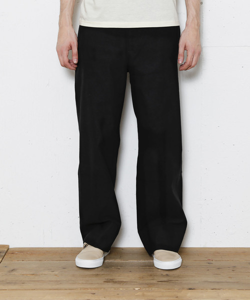 FACTOTUM（ファクトタム）の「【FACTOTUM】モールスキンストレッチワイドスラックス（スラックス・メンズ・ブラック/カーキ・44/48/46）」の4枚目の写真