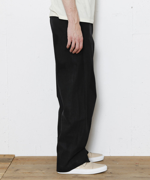 FACTOTUM（ファクトタム）の「【FACTOTUM】モールスキンストレッチワイドスラックス（スラックス・メンズ・ブラック/カーキ・44/48/46）」の5枚目の写真