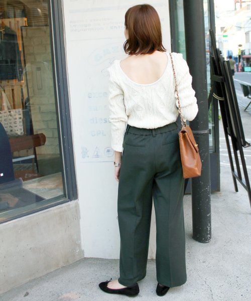 SLOBE IENA（スローブイエナ）の「ウォッシャブルカラーワイドパンツ◆（その他パンツ・レディース・ブラック/ピンク/グリーン・36/38/40）」の13枚目の写真