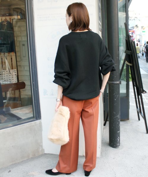 SLOBE IENA（スローブイエナ）の「ウォッシャブルカラーワイドパンツ◆（その他パンツ・レディース・ブラック/ピンク/グリーン・36/38/40）」の8枚目の写真