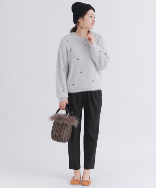 URBAN RESEARCH Sonny Label(アーバンリサーチサニーレーベル)の「ウォッシャブルストレッチテーパードパンツ(その他パンツ・レディース・ブラック/グレー系その他/ブラウン系その他・38/36)」の4枚目の写真