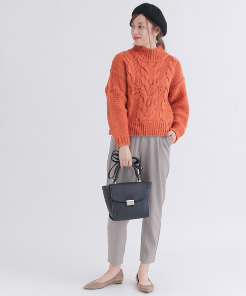 URBAN RESEARCH Sonny Label(アーバンリサーチサニーレーベル)の「ウォッシャブルストレッチテーパードパンツ(その他パンツ・レディース・ブラック/グレー系その他/ブラウン系その他・38/36)」の5枚目の写真