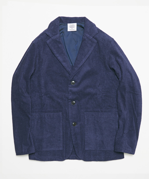 THING FABRICS（シングファブリックス）の「tHING FABRICS/シングファブリックス Tailored collar jacket (Short Pile)（テーラードジャケット・メンズ・グレー/ネイビー/ブラック・0/1）」の13枚目の写真