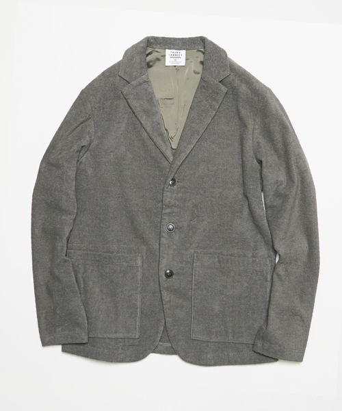 THING FABRICS（シングファブリックス）の「tHING FABRICS/シングファブリックス Tailored collar jacket (Short Pile)（テーラードジャケット・メンズ・グレー/ネイビー/ブラック・0/1）」の14枚目の写真