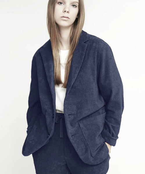 THING FABRICS（シングファブリックス）の「tHING FABRICS/シングファブリックス Tailored collar jacket (Short Pile)（テーラードジャケット・メンズ・グレー/ネイビー/ブラック・0/1）」の21枚目の写真