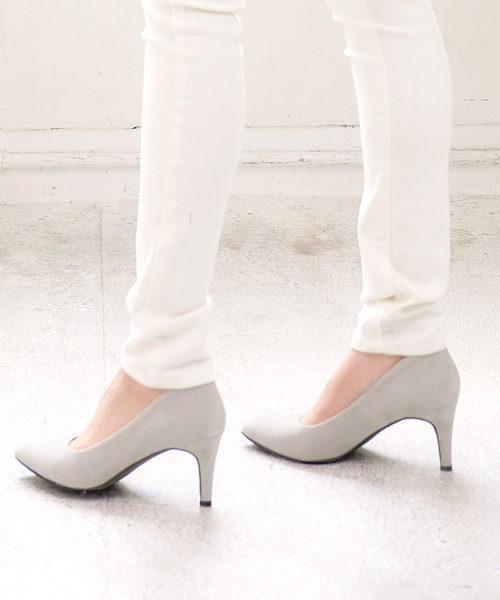 KOBE LETTUCE（コウベレタス）の「クッション内蔵で痛くない♪ポインテッドトゥ7cmヒール走れるパンプス（パンプス・レディース・ブラック系その他/グレー系その他/ブラウン系その他/ベージュ系その他/レッド系その他/ブラック系その他2/ベージュ系その他2/ベージュ系その他3/ピンク系その他/シルバー・LL/S/M/L/3L/XL）」の3枚目の写真