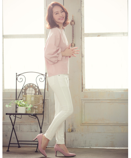 KOBE LETTUCE（コウベレタス）の「クッション内蔵で痛くない♪ポインテッドトゥ7cmヒール走れるパンプス（パンプス・レディース・ブラック系その他/グレー系その他/ブラウン系その他/ベージュ系その他/レッド系その他/ブラック系その他2/ベージュ系その他2/ベージュ系その他3/ピンク系その他/シルバー・LL/S/M/L/3L/XL）」の20枚目の写真