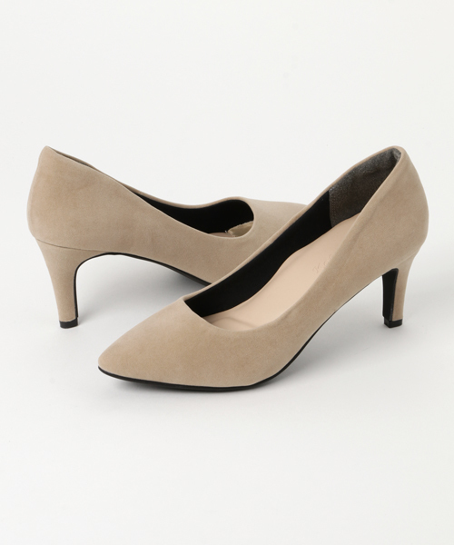 KOBE LETTUCE（コウベレタス）の「クッション内蔵で痛くない♪ポインテッドトゥ7cmヒール走れるパンプス（パンプス・レディース・ブラック系その他/グレー系その他/ブラウン系その他/ベージュ系その他/レッド系その他/ブラック系その他2/ベージュ系その他2/ベージュ系その他3/ピンク系その他/シルバー・LL/S/M/L/3L/XL）」の6枚目の写真