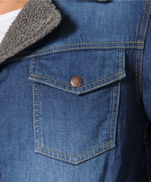 CIAOPANIC（チャオパニック）の「【Indigos】9.5ozブルーデニムランチコート（その他アウター・メンズ・インディゴブルー・MEDIUM/LARGE）」の4枚目の写真