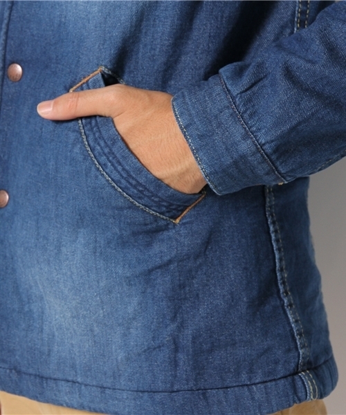 CIAOPANIC（チャオパニック）の「【Indigos】9.5ozブルーデニムランチコート（その他アウター・メンズ・インディゴブルー・MEDIUM/LARGE）」の5枚目の写真