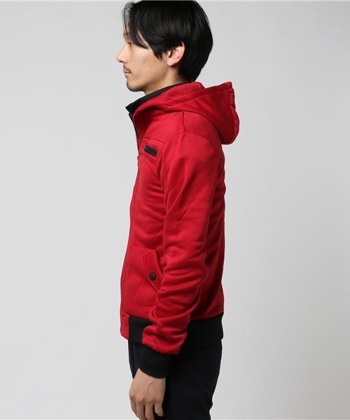 STYLEBLOCK（スタイルブロック）の「フェイクレイヤードライダースジャケット（ライダースジャケット・メンズ・ライトグレー/ダークグレー/ワインレッド/ブラック・M/XXL/L/XL）」の5枚目の写真