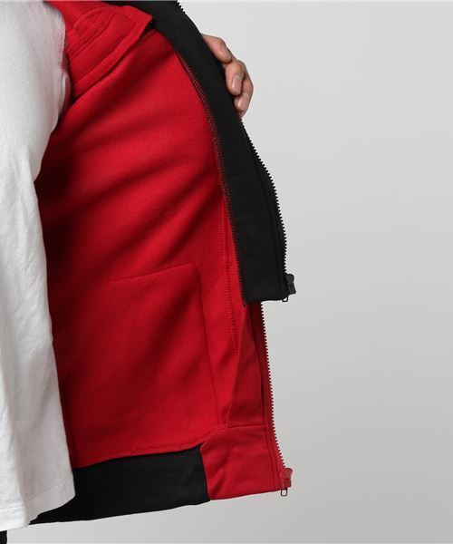 STYLEBLOCK（スタイルブロック）の「フェイクレイヤードライダースジャケット（ライダースジャケット・メンズ・ライトグレー/ダークグレー/ワインレッド/ブラック・M/XXL/L/XL）」の10枚目の写真