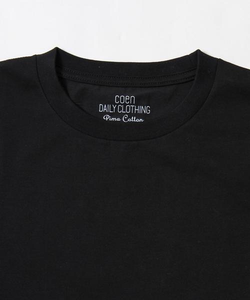 coen(コーエン)の「USAピマコットンクルーネックTシャツ(Tシャツ/カットソー・メンズ・ホワイト/ブラック・X-LARGE/LARGE/MEDIUM/SMALL)」の10枚目の写真