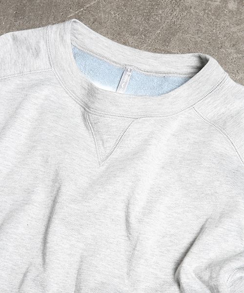 bodco（ボッコ）の「【bodco】ボッコ/ RAGLAN SLV. SWEATER（スウェット・メンズ・ヘザーグレー・LARGE/MEDIUM/SMALL）」の4枚目の写真