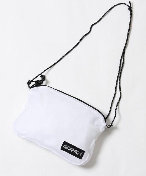 Gramicci（グラミチ）の「Gramicci(グラミチ)別注リップストップサコッシュバッグ（ショルダーバッグ・メンズ・ホワイト/ブラック/ダークグレー/レッド・FREE）」の16枚目の写真