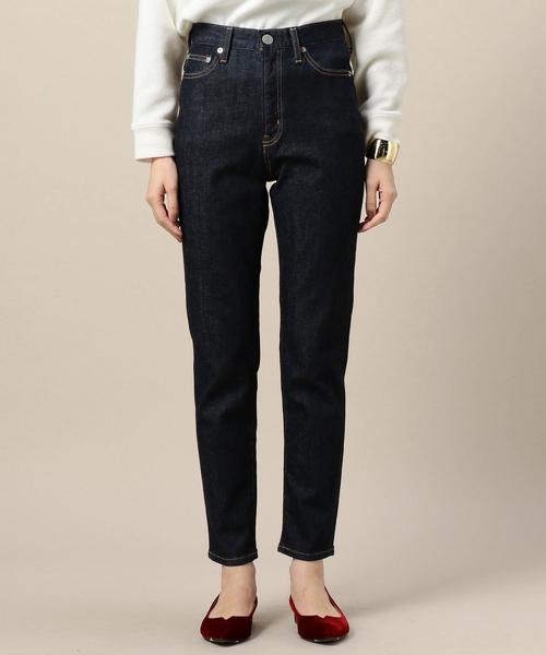 BEAUTY&YOUTH UNITED ARROWS（ビューティーアンドユースユナイテッドアローズ）の「BY ハイウエストデニムテーパードパンツ 3（デニムパンツ・レディース・ネイビー・MEDIUM/LARGE/SMALL）」の3枚目の写真