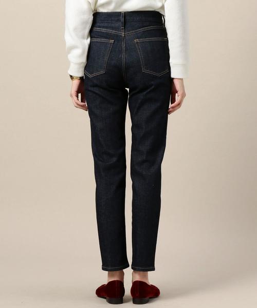 BEAUTY&YOUTH UNITED ARROWS（ビューティーアンドユースユナイテッドアローズ）の「BY ハイウエストデニムテーパードパンツ 3（デニムパンツ・レディース・ネイビー・MEDIUM/LARGE/SMALL）」の6枚目の写真