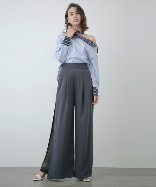 ☆新品！ステュディオス　チョーカーアレンジブラウス STUDIOUS（ステュディオス）の「ワンショルダーチョーカーブラウス