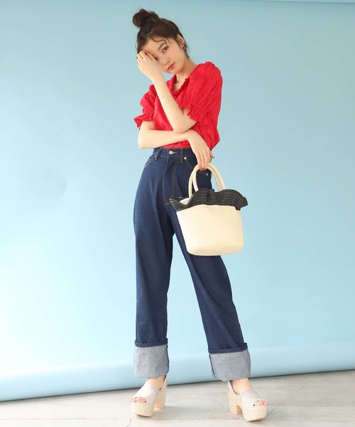 one after another NICE CLAUP(ワンアフターアナザーナイスクラップ)の「ロマンティックブラウス(シャツ/ブラウス・レディース・ホワイト/ブラック/レッド・FREE)」の4枚目の写真