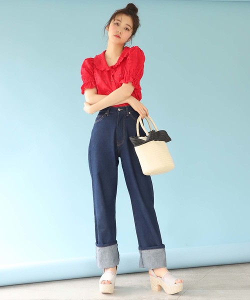 one after another NICE CLAUP(ワンアフターアナザーナイスクラップ)の「ロマンティックブラウス(シャツ/ブラウス・レディース・ホワイト/ブラック/レッド・FREE)」の5枚目の写真