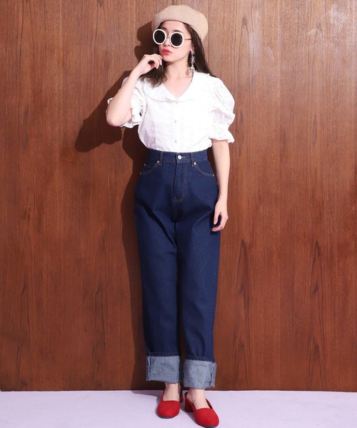 one after another NICE CLAUP(ワンアフターアナザーナイスクラップ)の「ロマンティックブラウス(シャツ/ブラウス・レディース・ホワイト/ブラック/レッド・FREE)」の12枚目の写真