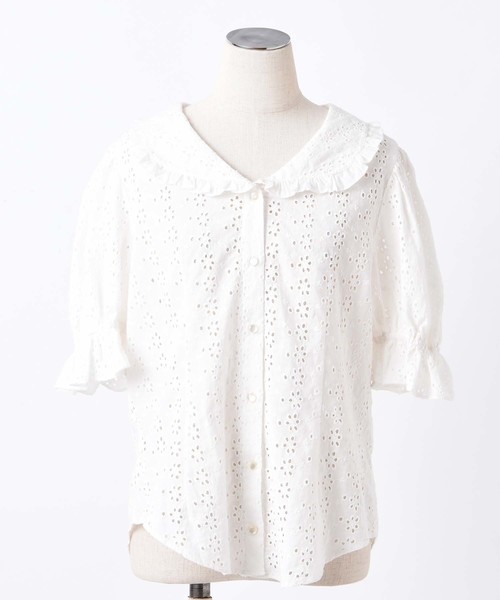 one after another NICE CLAUP(ワンアフターアナザーナイスクラップ)の「ロマンティックブラウス(シャツ/ブラウス・レディース・ホワイト/ブラック/レッド・FREE)」の17枚目の写真