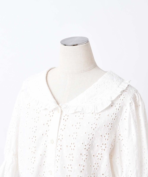 one after another NICE CLAUP(ワンアフターアナザーナイスクラップ)の「ロマンティックブラウス(シャツ/ブラウス・レディース・ホワイト/ブラック/レッド・FREE)」の16枚目の写真